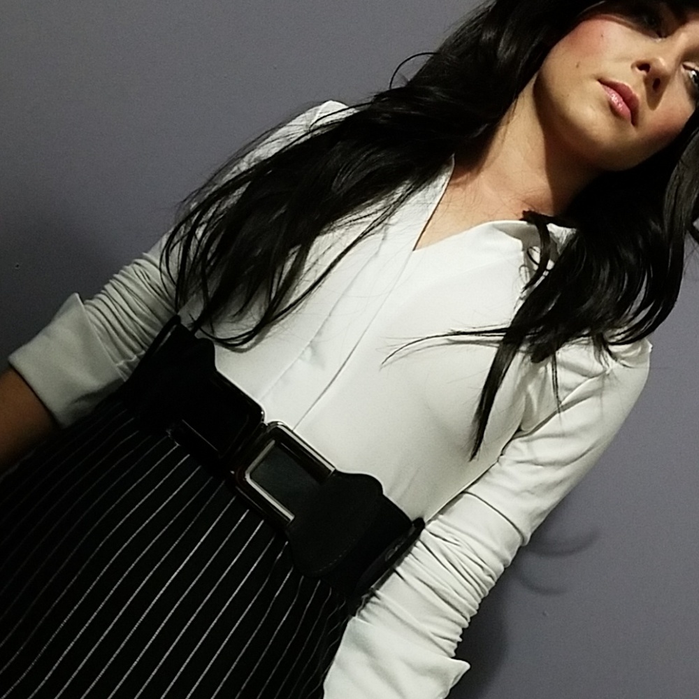 HOST PICK Pin striped Office Dress IMPORTED - Picture 6 of 8